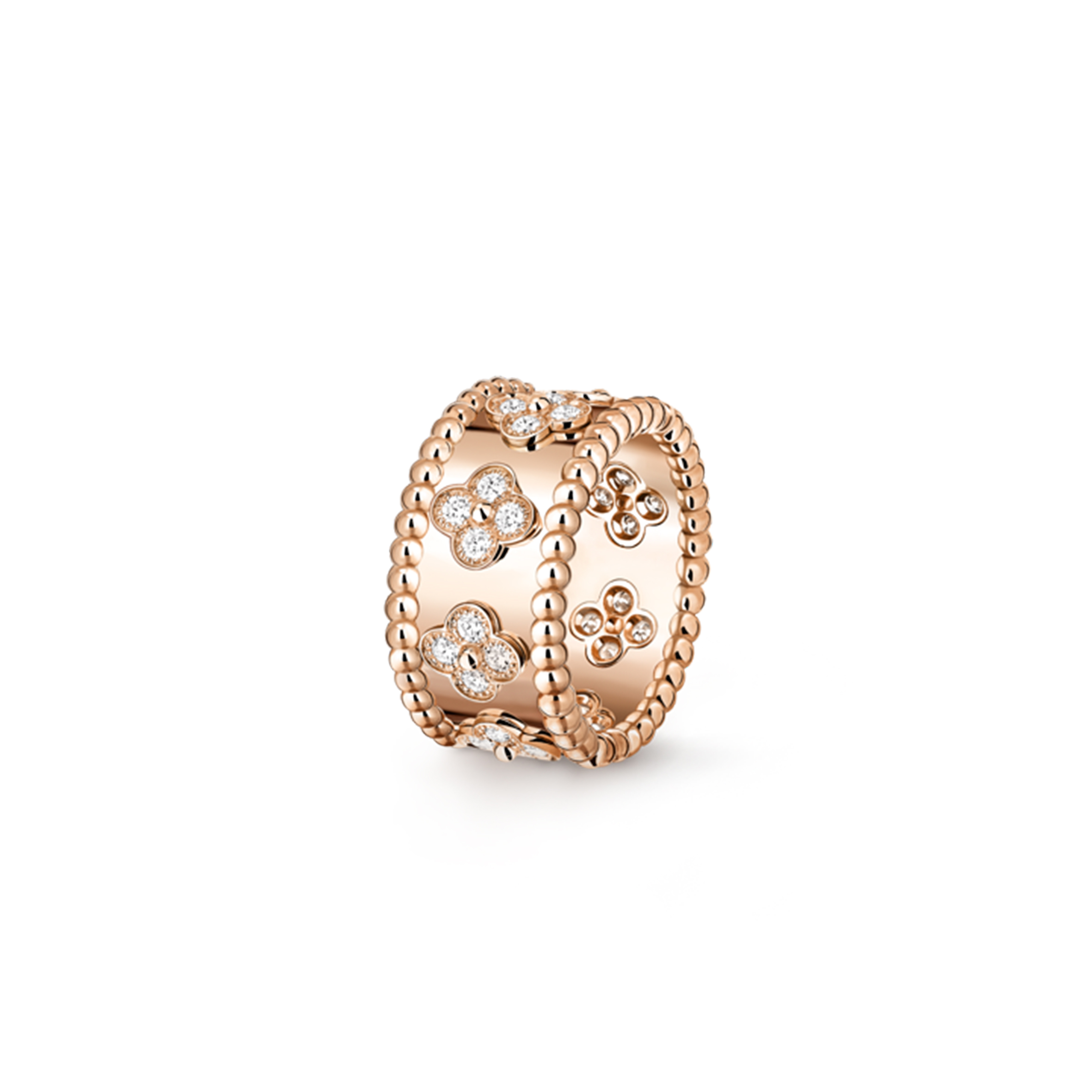 VAN CLEEF ARPELS PERLÉE CLOVERS RING, SMALL MODEL VCARO9NB00